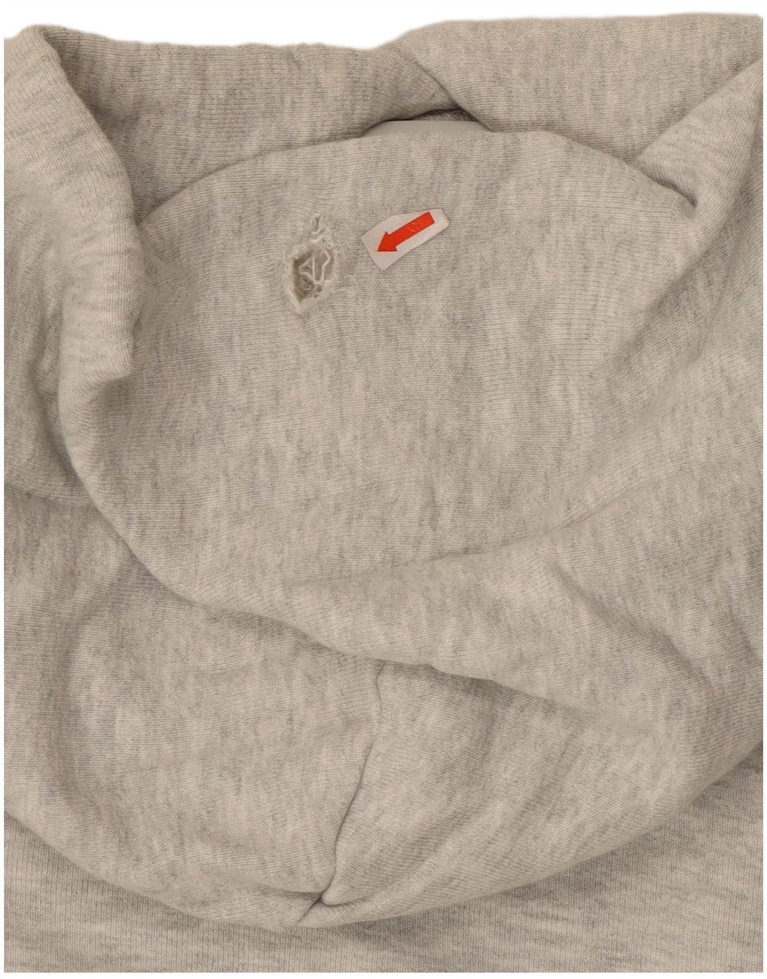 Adidas Womens Crop Hoodie Jumper UK 14 Medium Grey Cotton