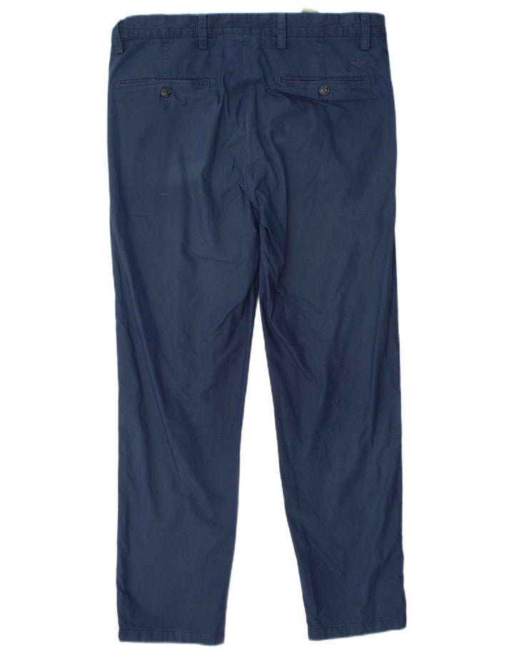 Dockers Mens Extra Sim Fit Chino Trousers W32 L29 Navy Blue