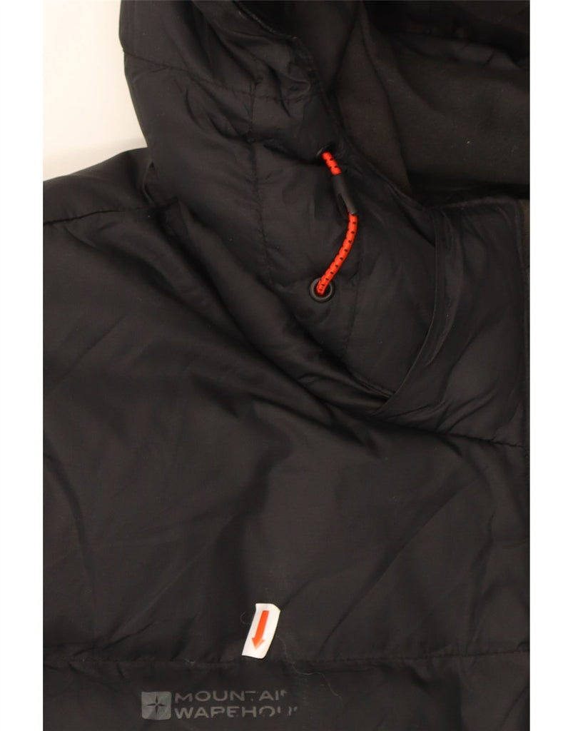 MOUNTAIN WAREHOUSE Mens Hooded Padded Jacket UK 44 2XL Black Nylon Vintage Mountain Warehouse and Second-Hand Mountain Warehouse from Messina Hembry 