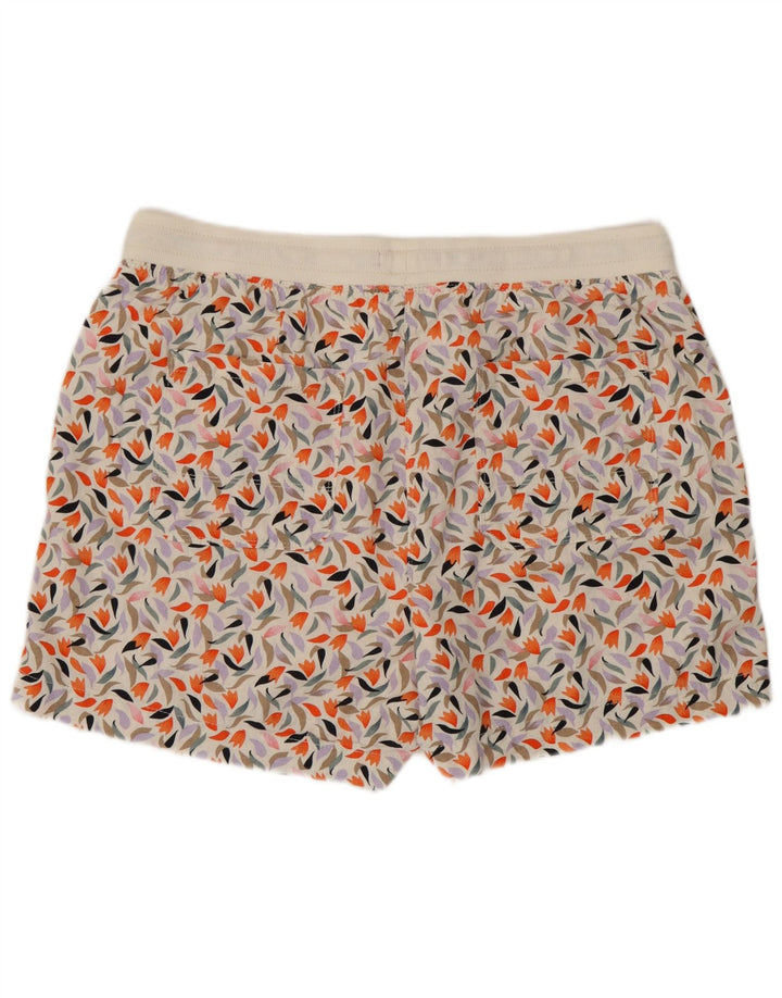 Marks & Spencer Womens Shorts UK 16 Large Multicoloured Floral Linen