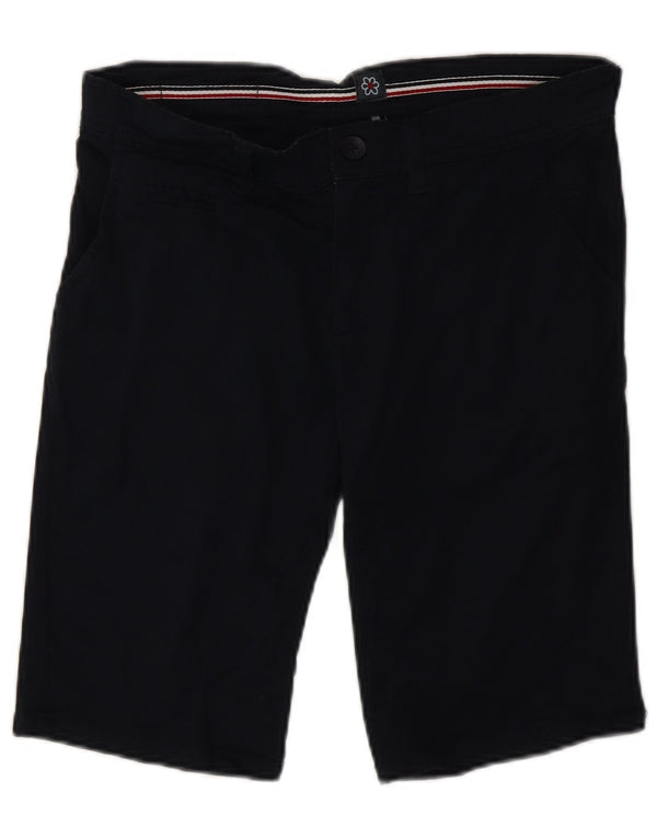 Guru Womens Chino Shorts IT 46 Large W34 Navy Blue Cotton