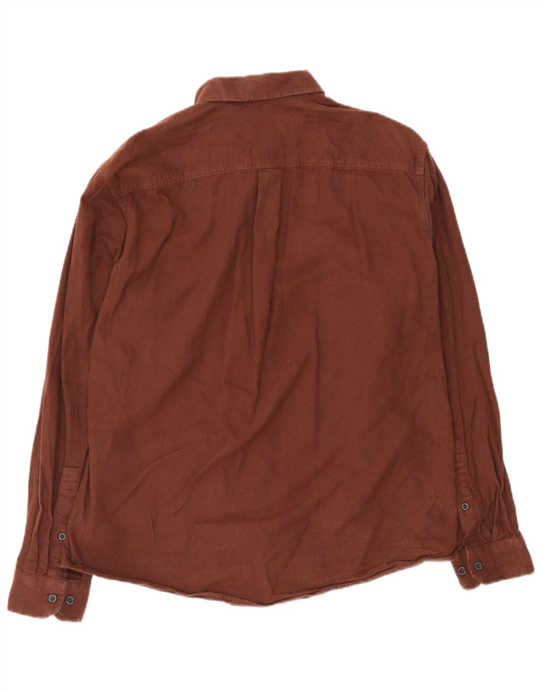 Eddie Bauer Mens Classic Fit Flannel Shirt Large Brown