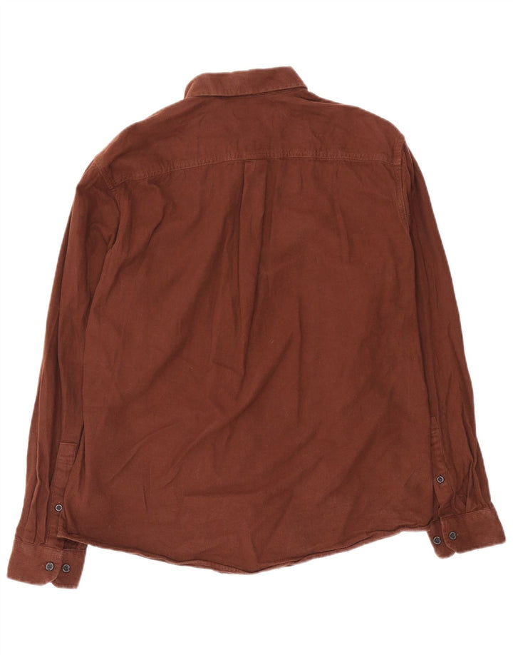 Eddie Bauer Mens Classic Fit Flannel Shirt Large Brown