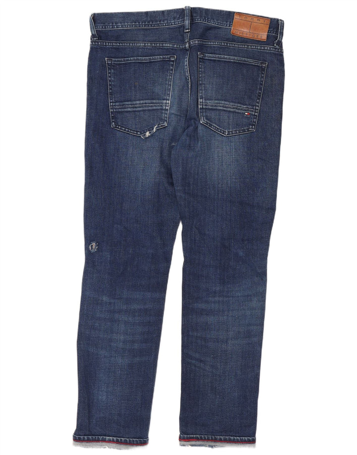 Tommy Hilfiger Womens Bleecker Slim Jeans W13 L28 Blue Cotton