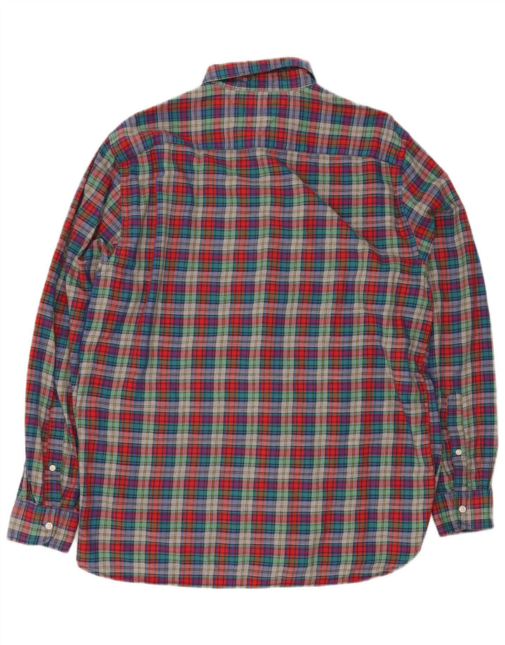 TOMMY HILFIGER Mens Regular Fit Shirt XL Multicoloured Plaid Cotton