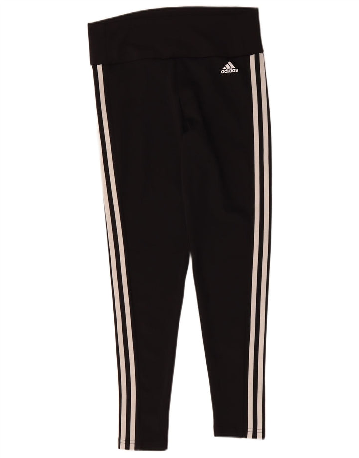 Adidas Womens Aeroready Leggings UK 12/14 Medium  Black Polyester