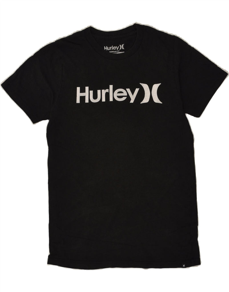 HURLEY Mens Graphic T-Shirt Top Small Black Cotton | Vintage Hurley | Thrift | Second-Hand Hurley | Used Clothing | Messina Hembry 