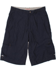 QUIKSILVER Mens Cargo Shorts XL W36  Navy Blue Polyester