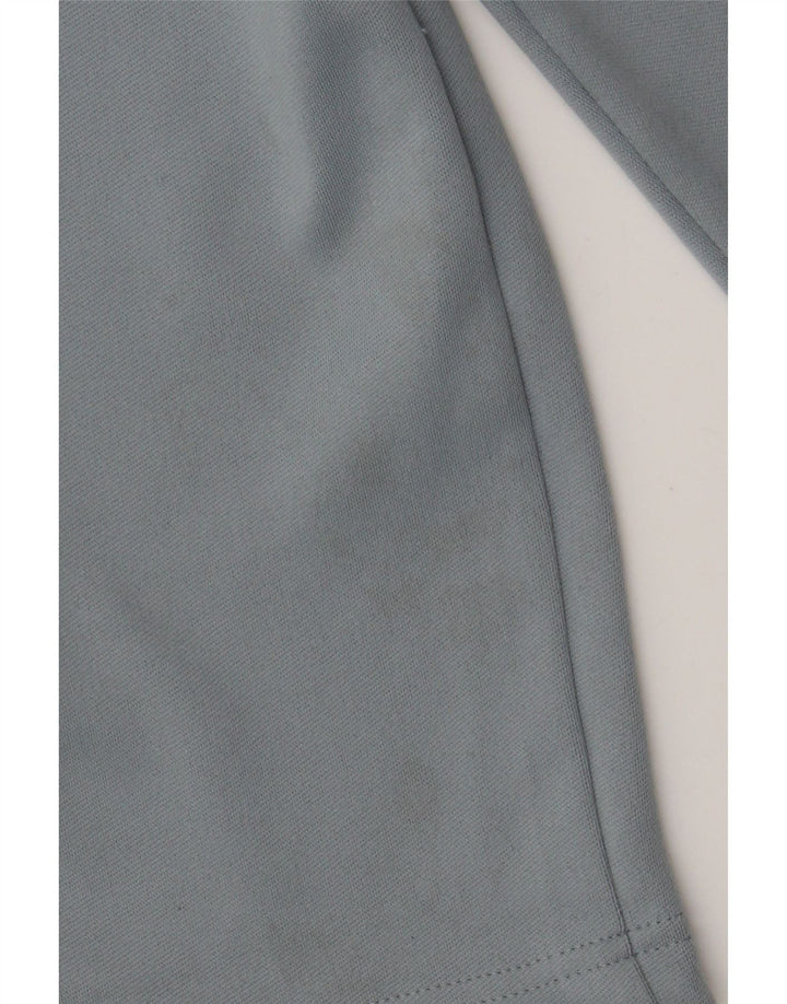 Nike Mens Dri Fit Zip Neck Top Long Sleeve Large Blue Colourblock Polyester