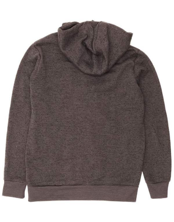 Mountain Warehouse Mens Zip Hoodie Sweater Large Grey Flecked Polyester