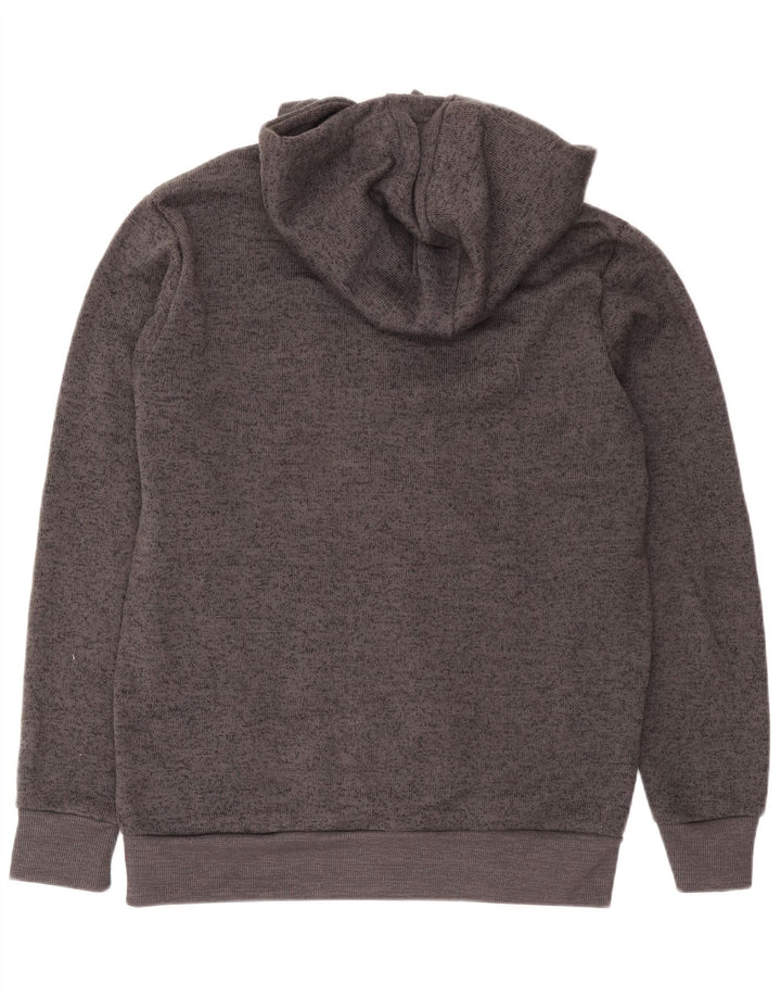 Mountain Warehouse Mens Zip Hoodie Sweater Large Grey Flecked Polyester