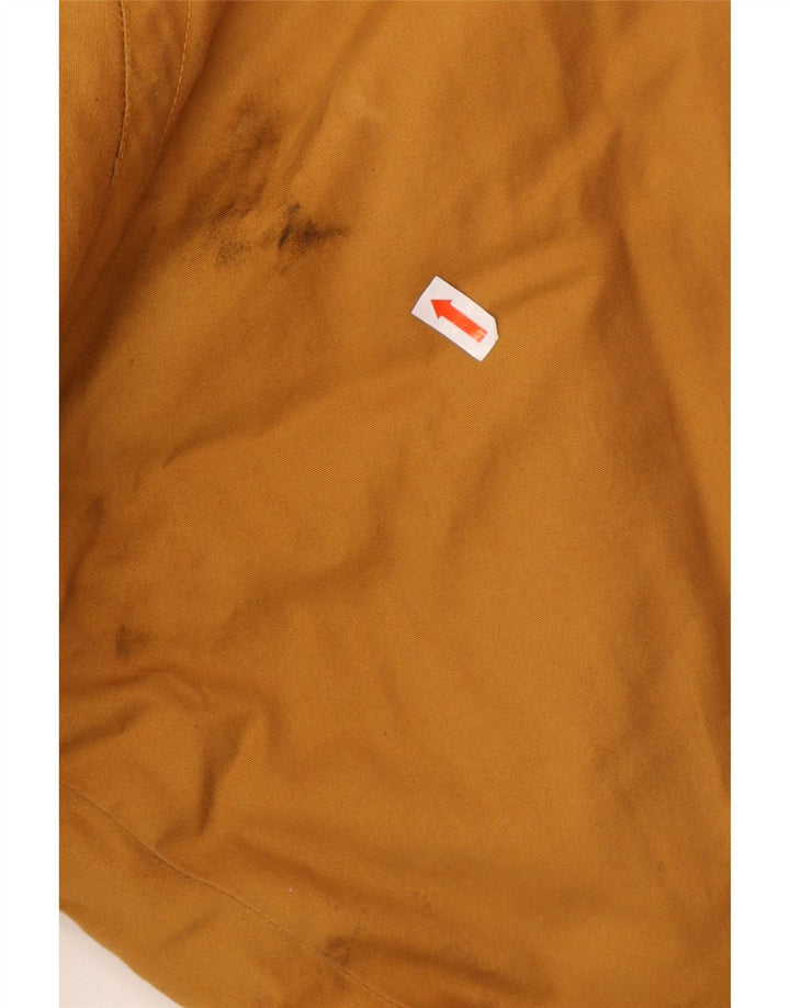 VINTAGE Womens Oversized Windbreaker Jacket IT 42 Medium Brown Cotton