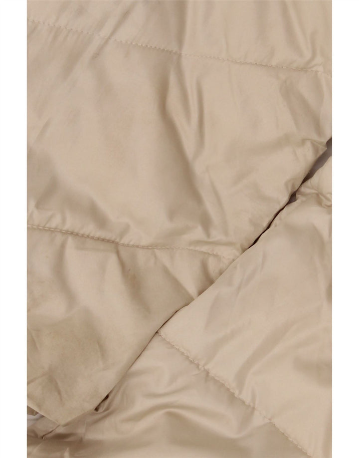 Marks & Spencer Womens Hooded Oversized Padded Coat UK 14 Medium Off White