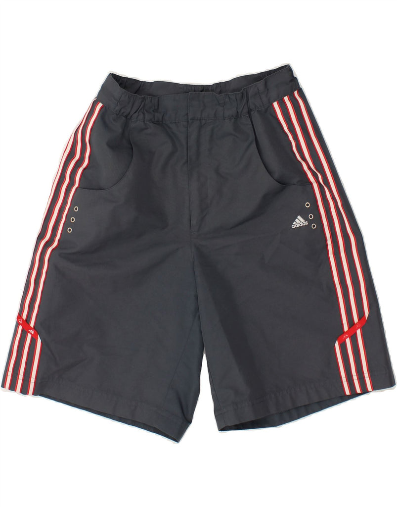 ADIDAS Boys Sport Shorts 15-16 Years Grey Polyester | Vintage Adidas | Thrift | Second-Hand Adidas | Used Clothing | Messina Hembry 