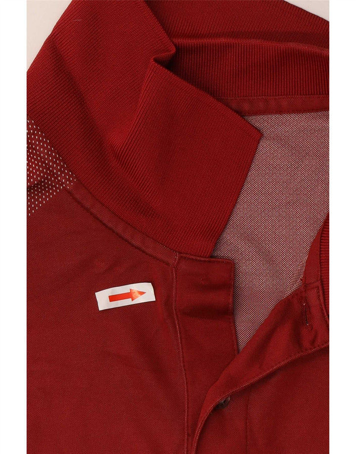 Izod Mens Polo Shirt XL Red Polyester