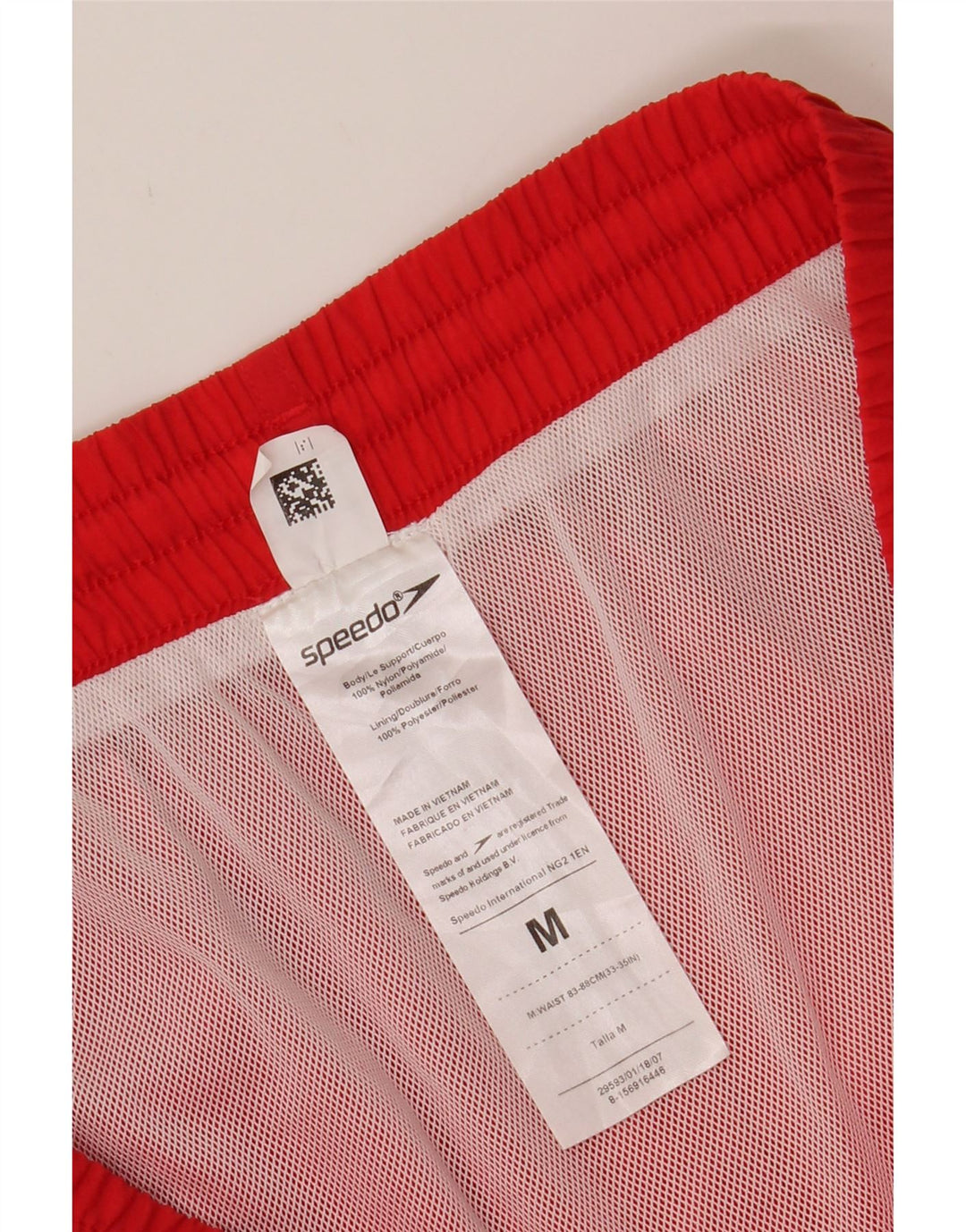 SPEEDO Mens Swimming Shorts Medium  Red Nylon Vintage Speedo and Second-Hand Speedo from Messina Hembry 