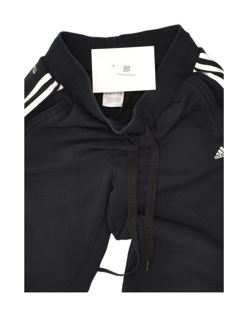 ADIDAS Womens Tracksuit Trousers Joggers UK 8/10 Small Navy Blue Cotton | Vintage Adidas | Thrift | Second-Hand Adidas | Used Clothing | Messina Hembry 