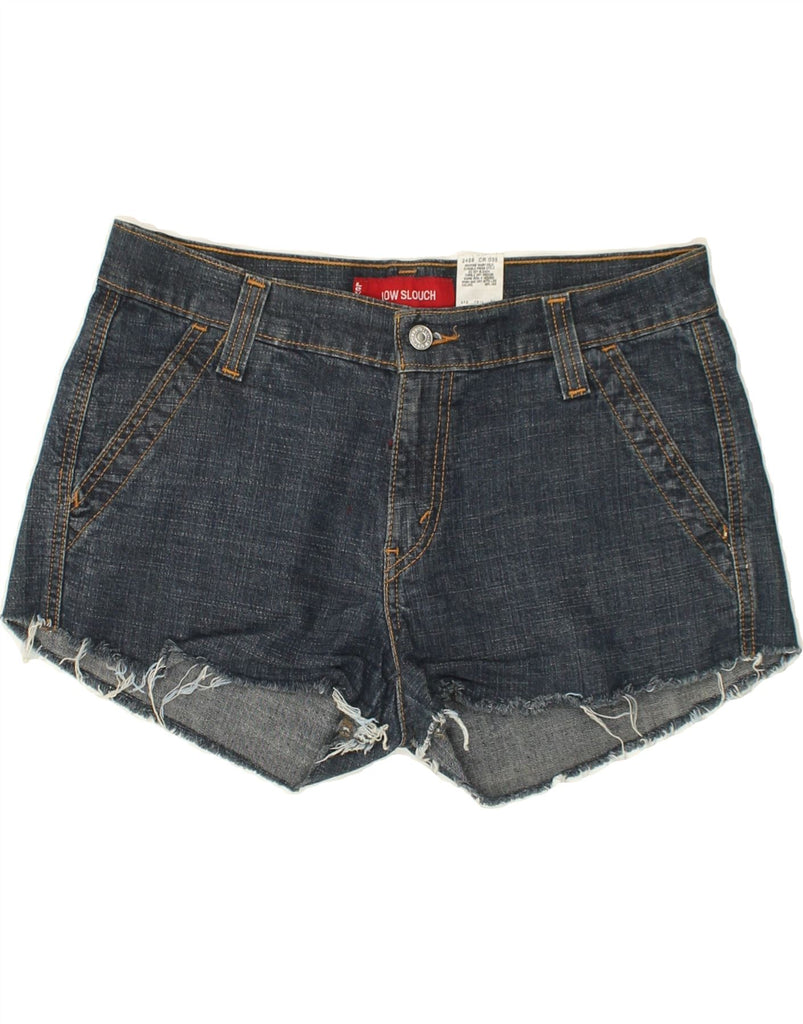 LEVI'S Girls Low Slouch Denim Shorts 10-11 Years W32 Blue Cotton | Vintage Levi's | Thrift | Second-Hand Levi's | Used Clothing | Messina Hembry 