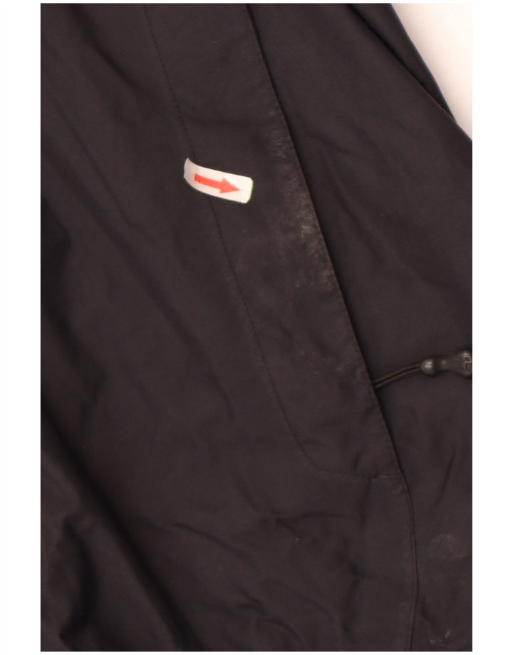 Jack Wolfskin Mens Hooded Rain Jacket UK 50 3XL Black Polyamide