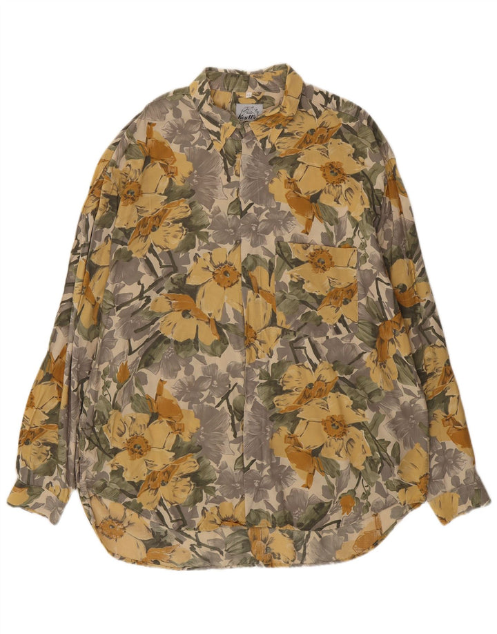 Key West Mens Shirt XL Multicoloured Floral Viscose