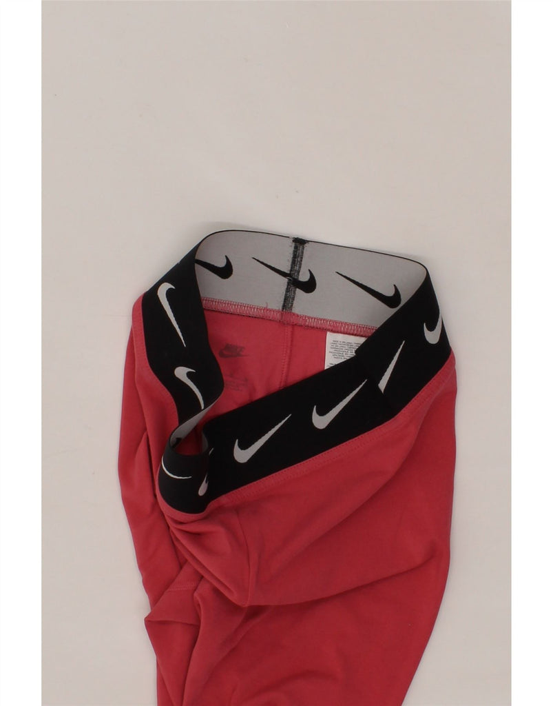 NIKE Womens Graphic Leggings UK 14 Medium  Pink Cotton Vintage Nike and Second-Hand Nike from Messina Hembry 