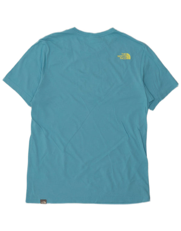 THE NORTH FACE Mens T-Shirt Top Medium Blue Cotton