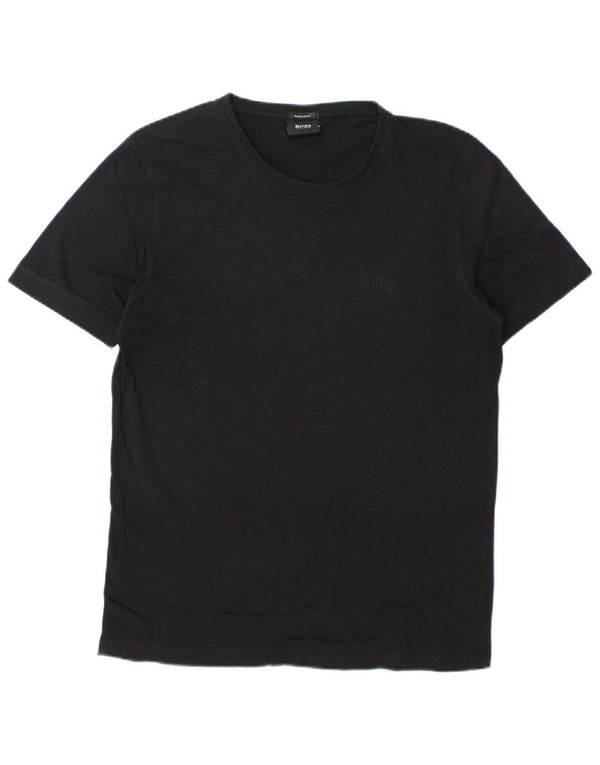 Hugo Boss Mens Regular Fit T-Shirt Top Medium Black