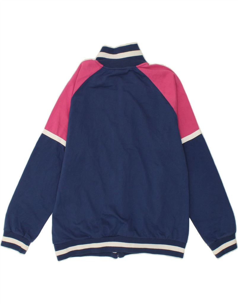 UMBRO Womens Graphic Tracksuit Top Jacket UK 18 XL Navy Blue Colourblock Vintage Umbro and Second-Hand Umbro from Messina Hembry 