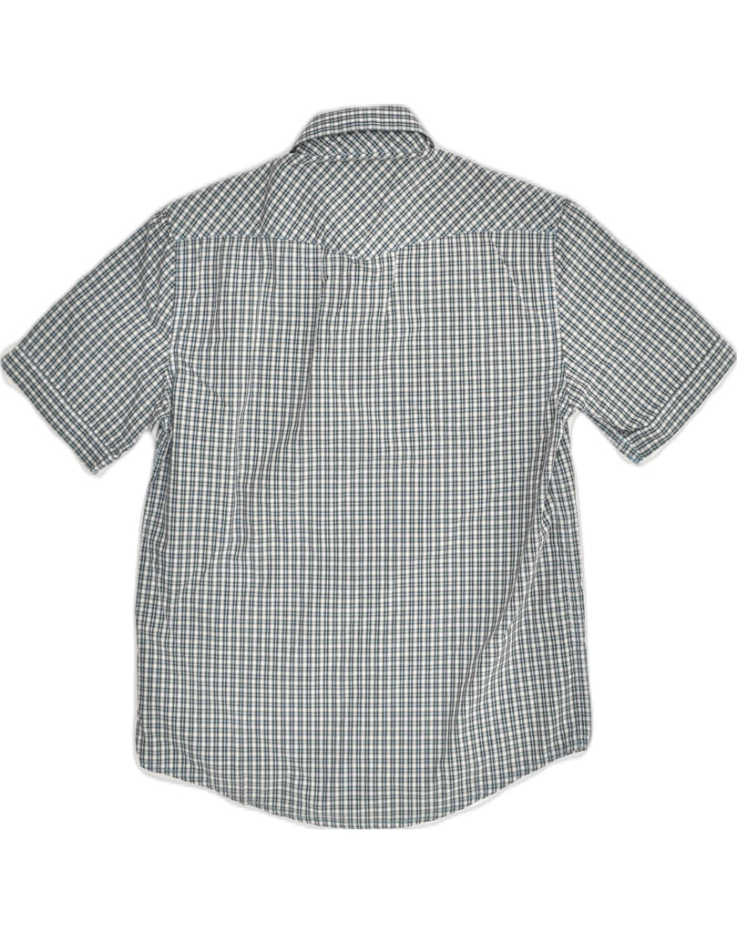 BEN SHERMAN Boys Short Sleeve Shirt 9-10 Years Blue Check Cotton | Vintage Ben Sherman | Thrift | Second-Hand Ben Sherman | Used Clothing | Messina Hembry 