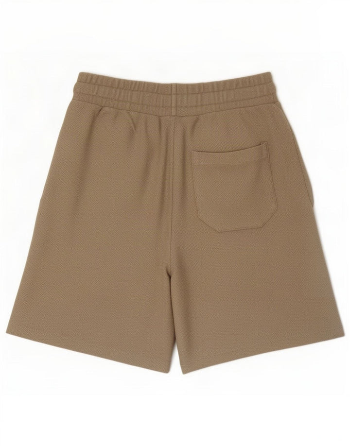 Zara Mens Sport Shorts Small Beige Cotton