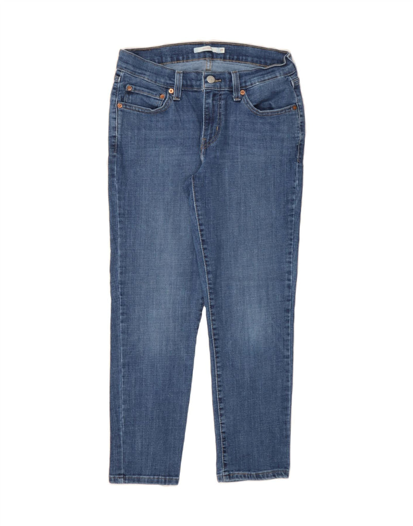 LEVI'S Womens Boyfriend Crop Slim Jeans W27 L26 Blue Cotton Vintage Levi's and Second-Hand Levi's from Messina Hembry 