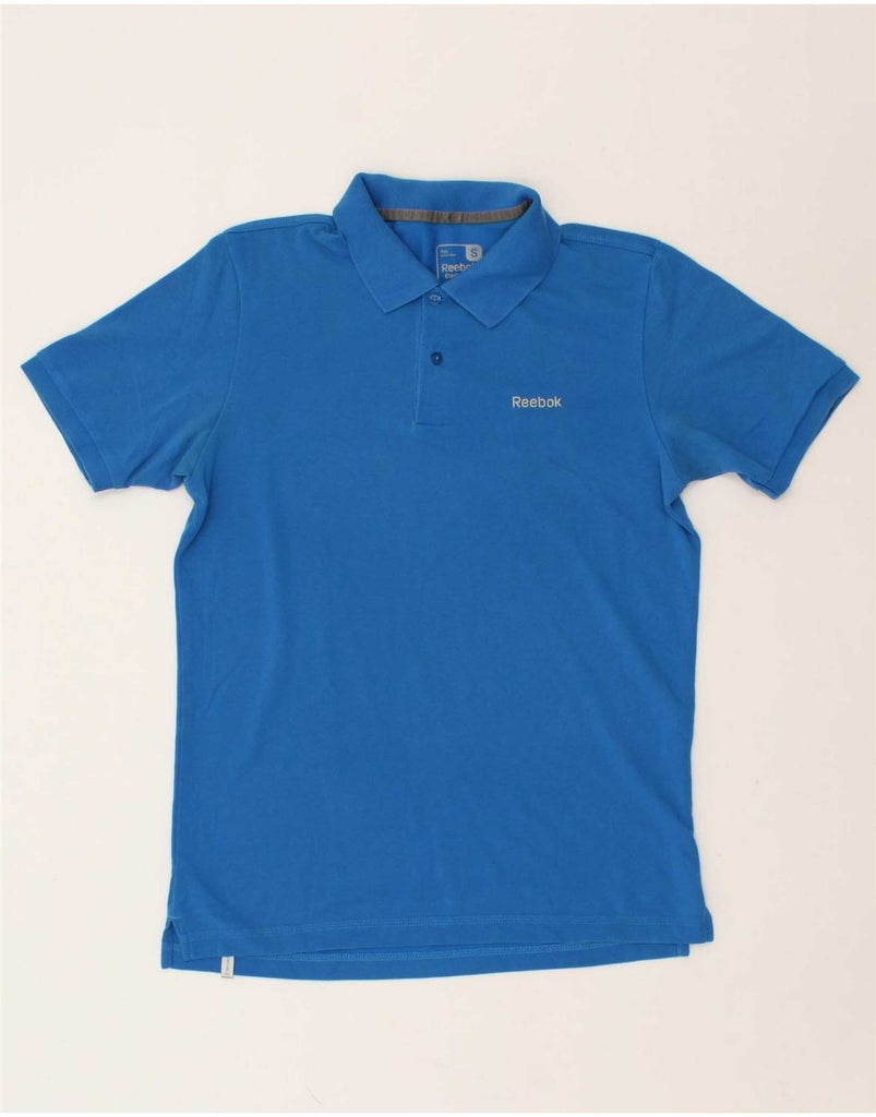 REEBOK Mens Elements Polo Shirt Small Blue Vintage Reebok and Second-Hand Reebok from Messina Hembry 