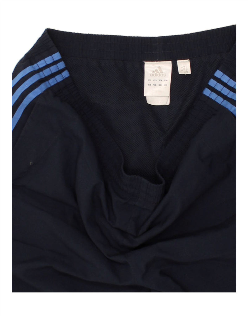 ADIDAS Mens Sport Shorts Large Navy Blue Polyester Vintage Adidas and Second-Hand Adidas from Messina Hembry 