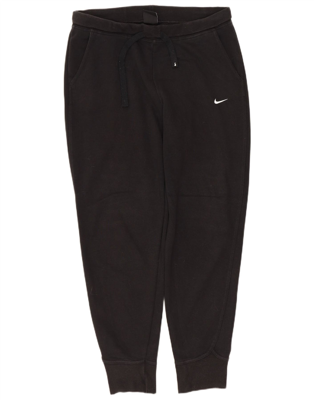 NIKE Womens Tracksuit Trousers Joggers UK 10 Small Black Cotton
