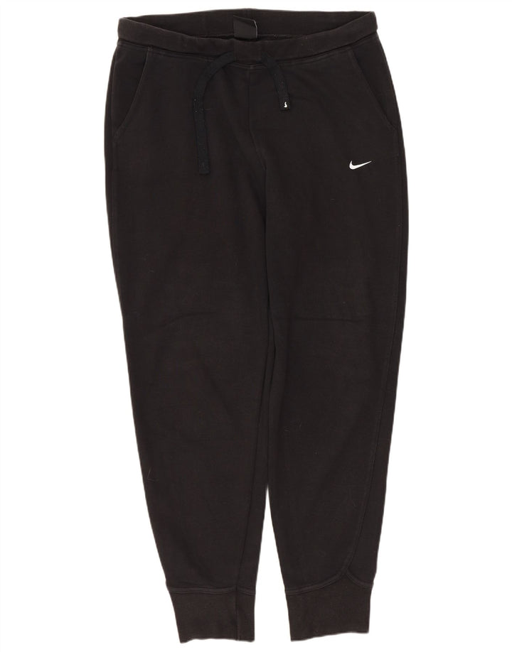 NIKE Womens Tracksuit Trousers Joggers UK 10 Small Black Cotton
