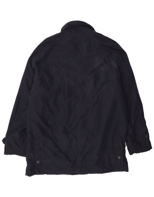 Sergio Tacchini Mens Utility Jacket UK 42 XL Navy Blue Polyester