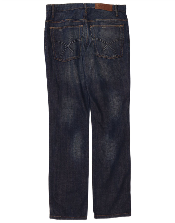 Jules Mens Straight Jeans W38 L34 Navy Blue Cotton