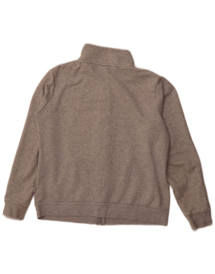 PUMA Womens Tracksuit Top Jacket UK 14 Large Grey Cotton