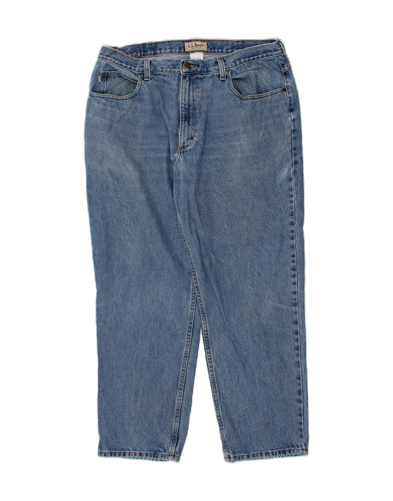 L.L.BEAN Mens Relaxed Fit Straight Jeans W38 L30 Blue Cotton Vintage L.L.Bean and Second-Hand L.L.Bean from Messina Hembry 