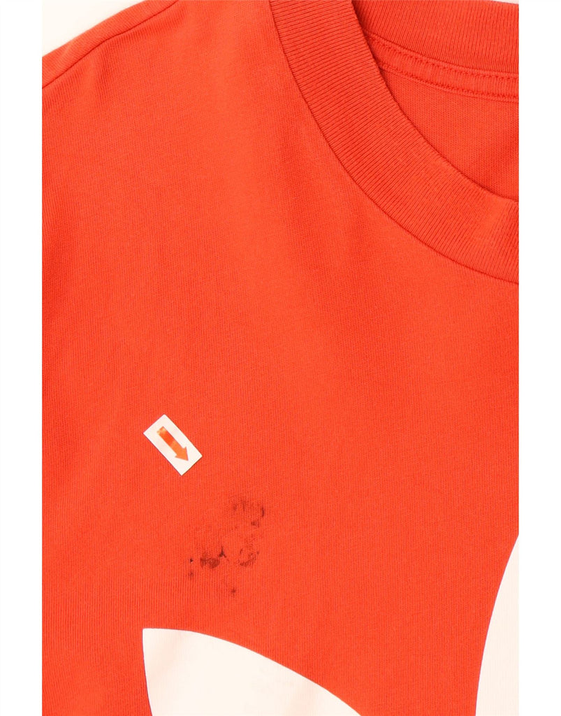 ADIDAS Mens Graphic T-Shirt Top Medium Orange Cotton Vintage Adidas and Second-Hand Adidas from Messina Hembry 