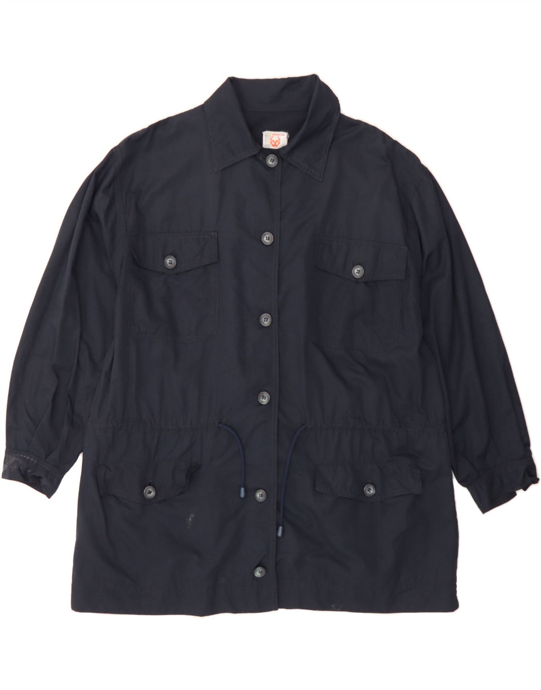 STEFANEL Womens Utility Jacket UK 14 Medium Navy Blue Vintage Stefanel and Second-Hand Stefanel from Messina Hembry 