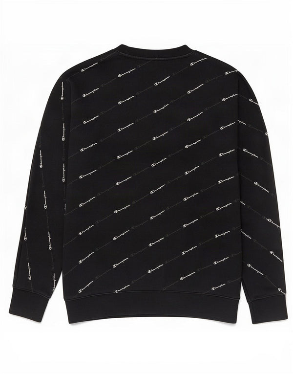Champion Boys Graphic Sweatshirt Jumper 11-12 Years Large Black Cotton