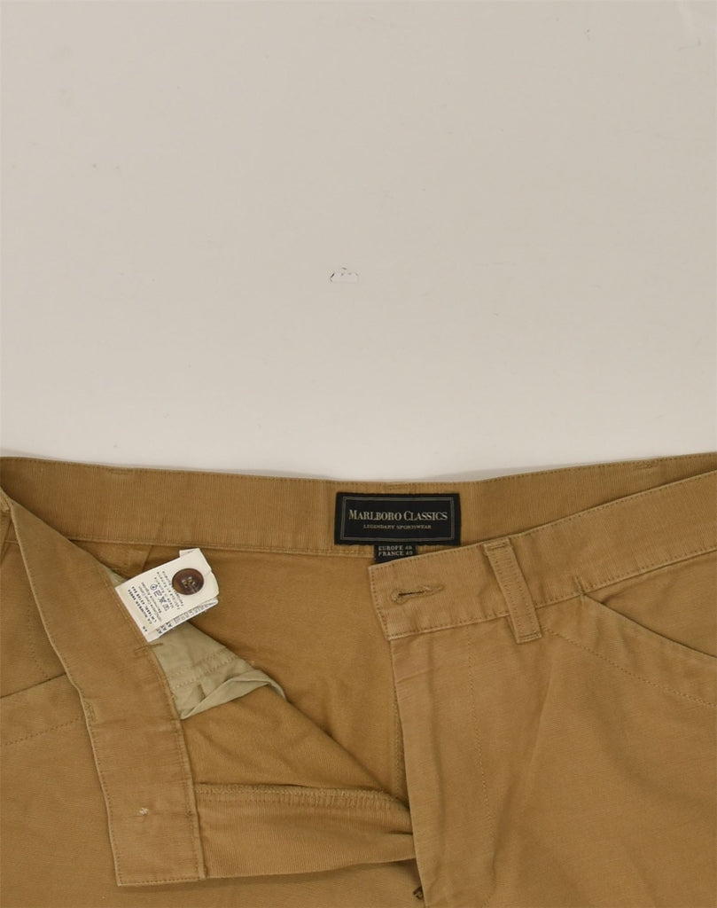 MARLBORO CLASSICS Mens Slim Casual Trousers IT 48 Medium W32 L30  Brown | Vintage Marlboro Classics | Thrift | Second-Hand Marlboro Classics | Used Clothing | Messina Hembry 