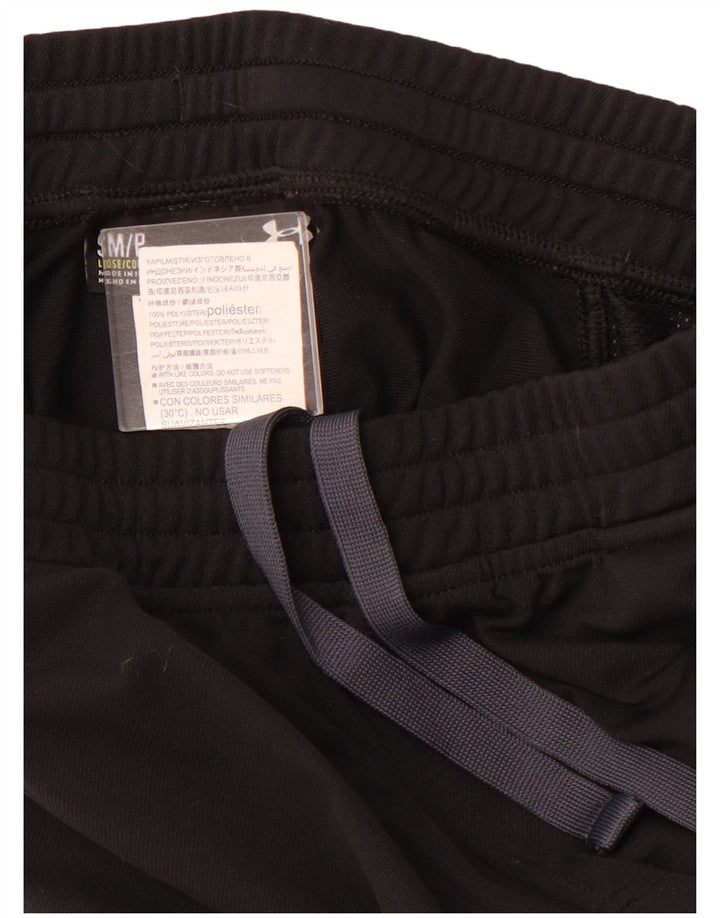 UNDER ARMOUR Mens Tracksuit Trousers Small Black Polyester
