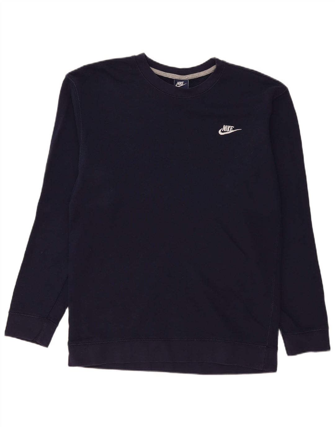 Nike Mens Sweatshirt Jumper Large Navy Blue Cotton