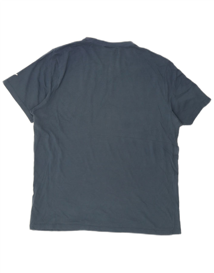 Puma Mens Graphic T-Shirt Top Large Blue Cotton