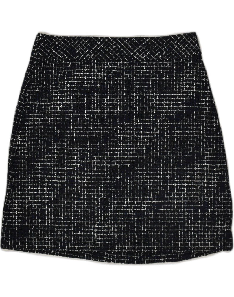 J. CREW Womens Straight Skirt US 6 Medium W30  Black Check Polyester | Vintage J. Crew | Thrift | Second-Hand J. Crew | Used Clothing | Messina Hembry 