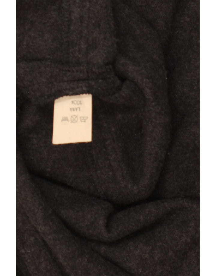 Vintage Womens Hooded Cape Coat One Size Grey Wool