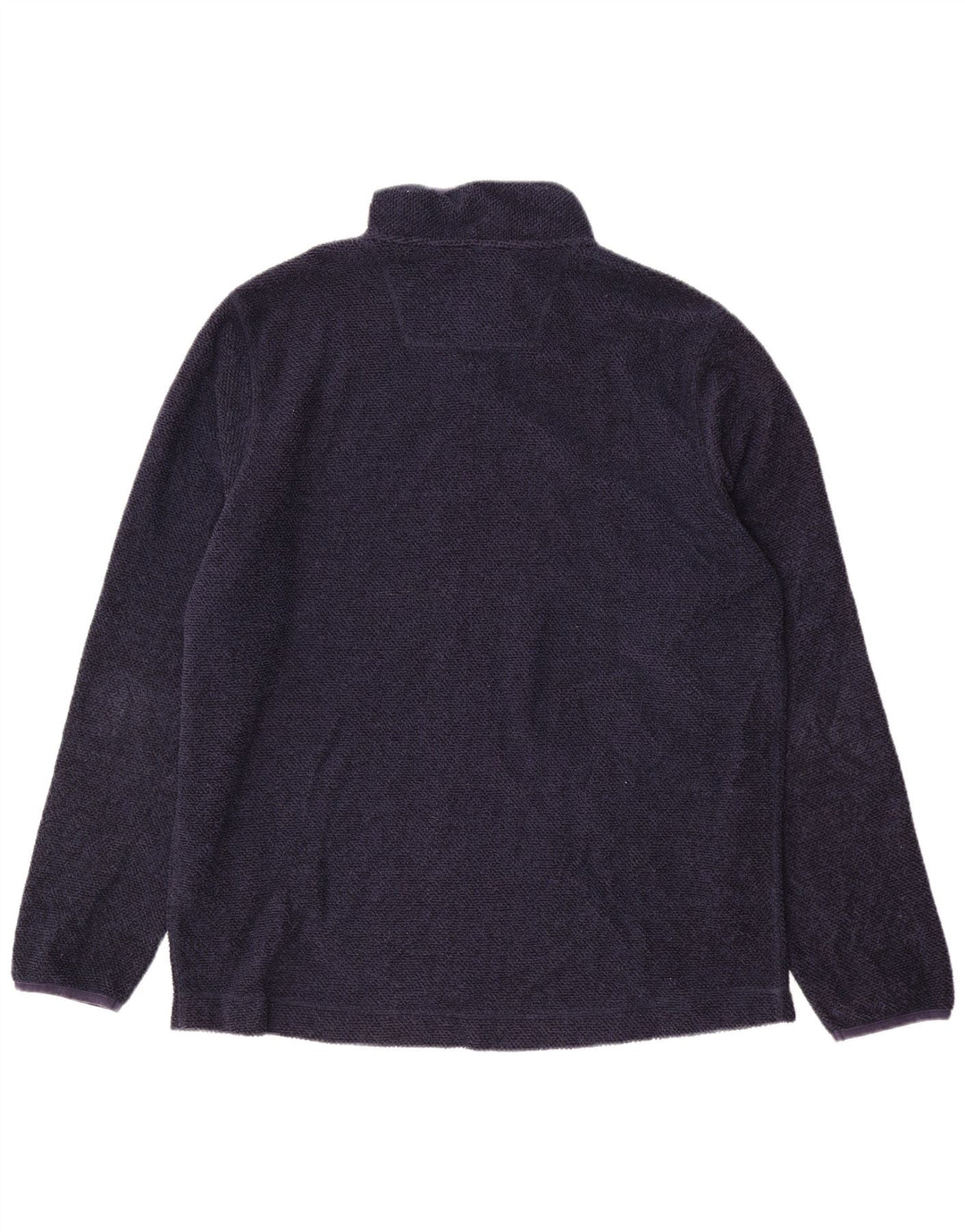 WEIRD FISH Mens Zip Neck Sweatshirt Jumper XL Navy Blue Polyester