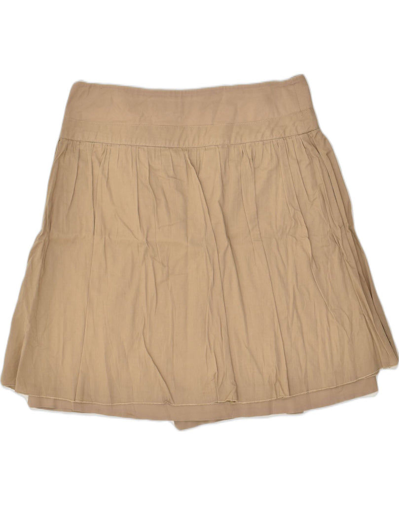 MARLBORO CLASSICS Womens Wrap Skirt IT 44 Medium W24  Beige Cotton | Vintage Marlboro Classics | Thrift | Second-Hand Marlboro Classics | Used Clothing | Messina Hembry 